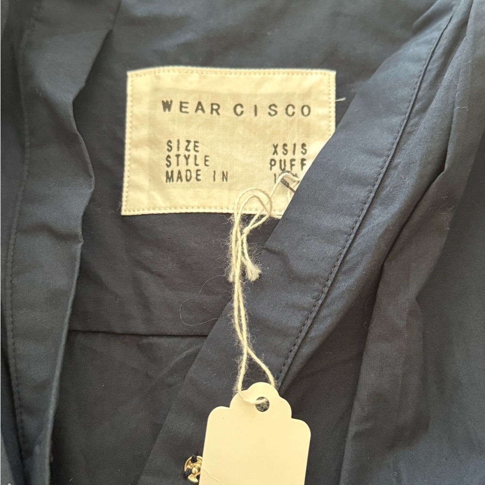 Cisco Navy/ Purple Cotton blouse